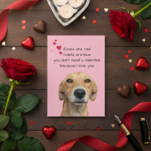 Frohen Valentinstag vom Hundeliebhaber Karte