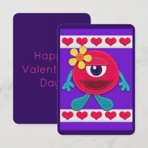 Frohen Valentinstag! Whimsical Monster Karte