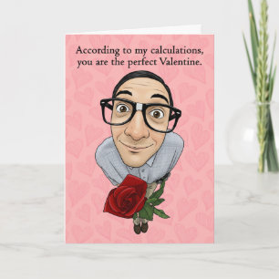 Frohen Valentinstag Wirst du mein sein Nerdy Geek Feiertagskarte