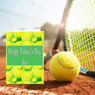 Frohen Vatertag Ace! Tennisball Karte