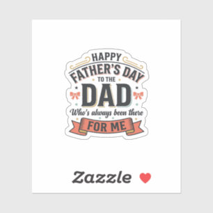 Frohen Vatertag Dad Vintage-Typografie Aufkleber