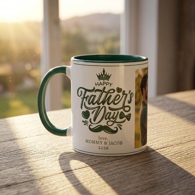 Frohen Vatertag | Daddy Foto Kaffeetasse (Von Creator hochgeladen)