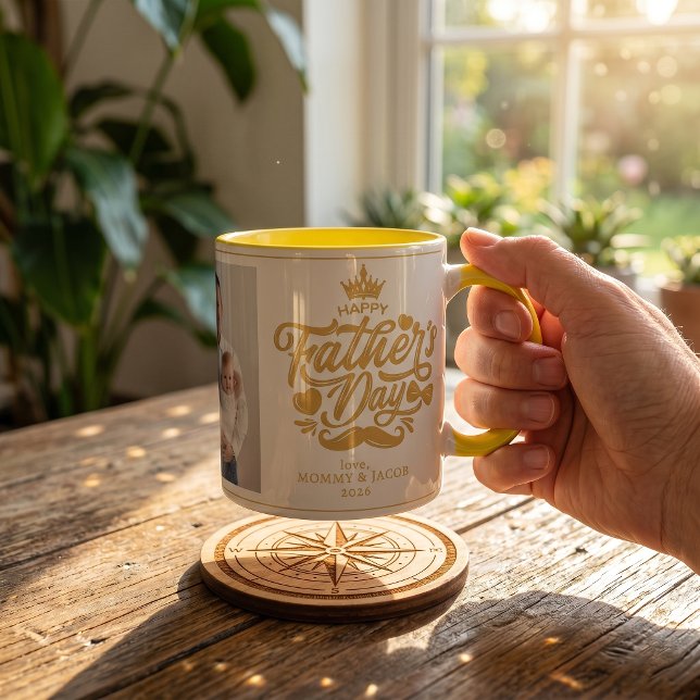Frohen Vatertag | Daddy Foto Kaffeetasse (Von Creator hochgeladen)