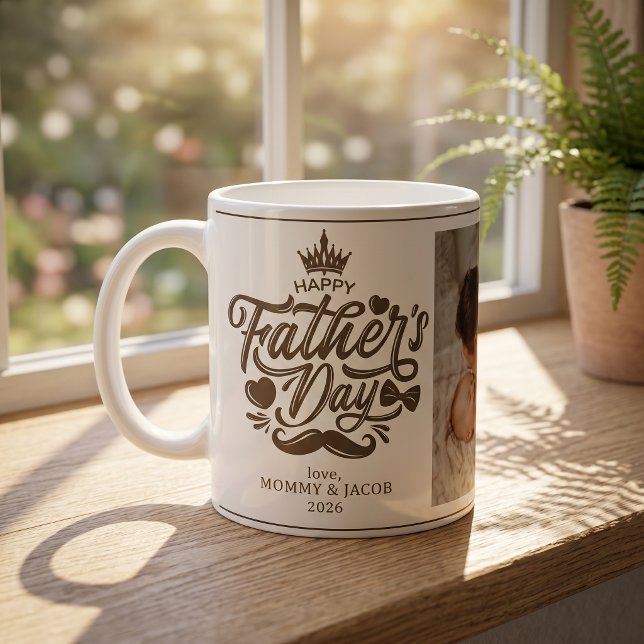 Frohen Vatertag | Daddy Foto Kaffeetasse (Von Creator hochgeladen)