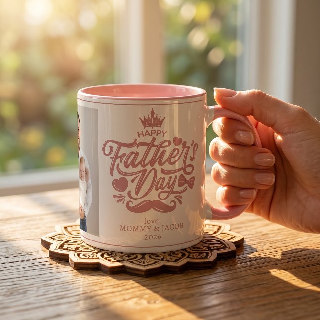Frohen Vatertag | Daddy Foto Kaffeetasse (Von Creator hochgeladen)