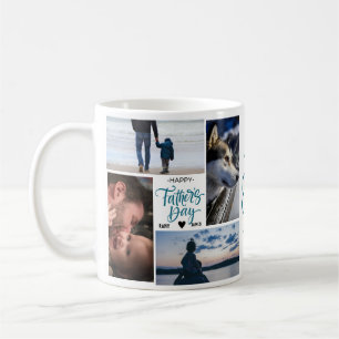 Frohen Vatertag Fotocollage Kaffeetasse