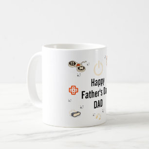 Frohen Vatertag Gamer-Vater-Zitat Kaffeetasse