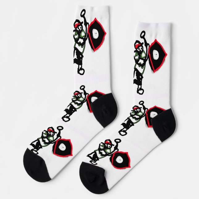 Frohen Vatertag Golfspieler  Socken (Linkes Detail)
