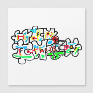 Frohen Vatertag Puzzle Kunst  Magnetkarte