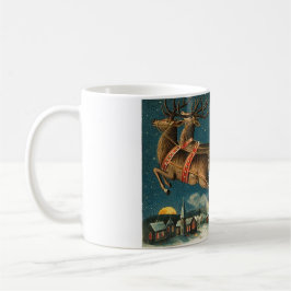 Frohen Weihnachten Vintage Sankt Kaffeetasse