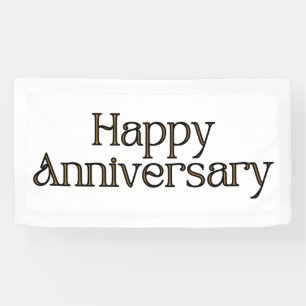 Froher Jahrestag 1.6x3 Vinyl Banner