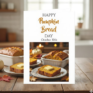 Froher Kürbisbrot-Tag   30. Oktober Karte