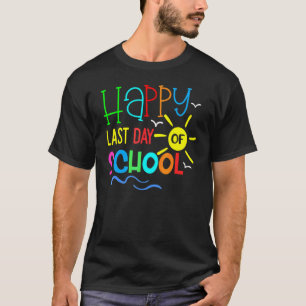 Froher letzter Schultag Lehrer Schüler Abschluss T-Shirt