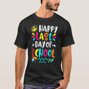 Froher letzter Schultag Lehrer Schüler Abschluss T-Shirt