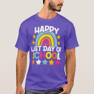 Froher letzter Schultag Lehrer Schüler Abschlussfe T-Shirt
