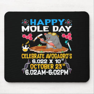 Froher Mol-Tag am 23. Oktober Chemie-Liebhaberin F Mousepad