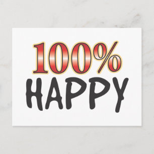 Frohes 100 Prozent Postkarte