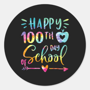 Frohes 100. Schullehrertag 100 Runder Aufkleber
