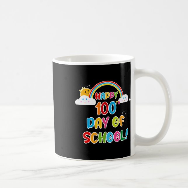 Frohes 100. Schulrabatt Lehrer Kinder Ch Kaffeetasse (Rechts)