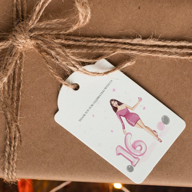 Frohes 16 . Geburtstag, 16. Geburtstag Geschenkanhänger (Von Creator hochgeladen)