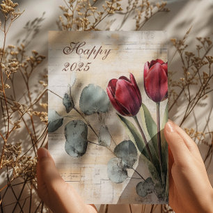 Frohes 2025 magnetkarte
