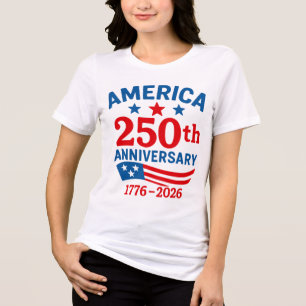 Frohes 250-jähriges Jubiläum Amerika 4. Juli Tri-Blend Shirt