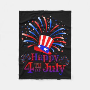 Frohes 4. Juli Amerika feiert Freiheit Fleecedecke
