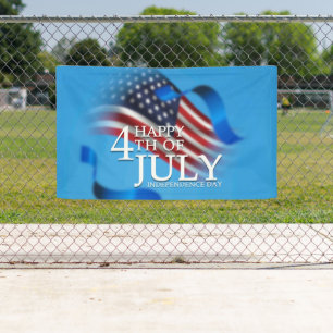 Frohes 4. Juli Amerikanisch Patriotisch Banner