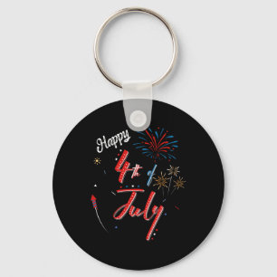 Frohes 4. Juli Cool Independence Day Männer Frauen Schlüsselanhänger