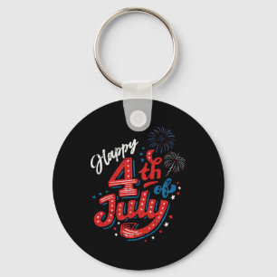 Frohes 4. Juli Cool Independence Day Patriotisch Schlüsselanhänger
