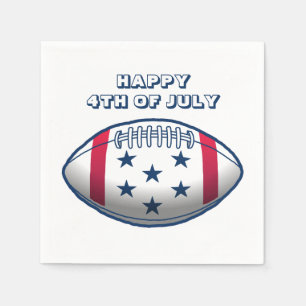 Frohes 4. Juli Football Serviette