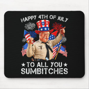 Frohes 4. Juli für verrückte Freunde Patriotische Mousepad
