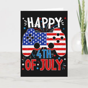 Frohes 4. Juli Gaming Patriotische Amerikanische F Karte