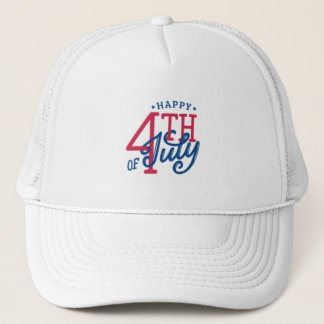 Frohes 4. Juli Patriotischer USA Unabhängigkeitsta Truckerkappe