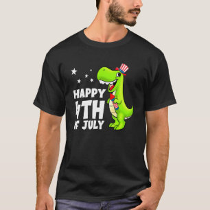 Frohes 4. Juli T Rex Dino Dinosaurier Baby Kleinki T-Shirt