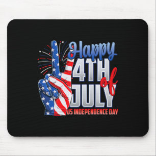 Frohes 4. Juli Unabhängigkeitstag Patriot Flagge A Mousepad