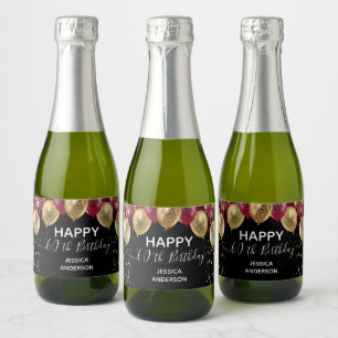 Frohes 60. Geburtstag Rot und Gold Sparkling