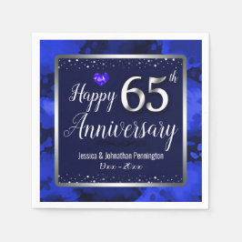 Frohes 65. Hochzeitstag Serviette