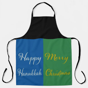 Frohes Chanukka, frohe Weihnachten, doppelte Feier Schürze