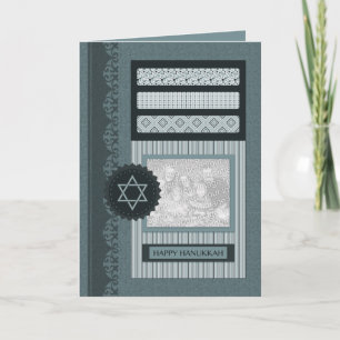 Frohes Chanukka (Scrapbook) Feiertagskarte