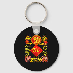 Frohes chinesisches Neujahr 2026 Jahr des Pferdes  Schlüsselanhänger