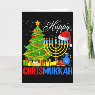 Frohes Christmukkah Lustiges Chanukka Weihnachten Karte