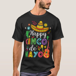 Frohes Cinco De Mayo Fest Mexikanische Party 5 De T-Shirt