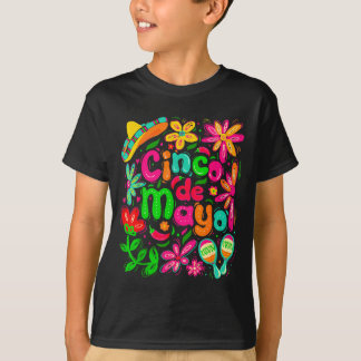 Frohes cinco de mayo mexikanischer Sombrero Margar T-Shirt