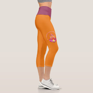 Frohes Diwali - Deepalavi Lakshmi Göttin 1 Capri Leggings