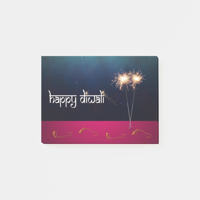 Frohes Diwali - Post-it®-Hinweise Post-it Klebezettel (Vorderseite)