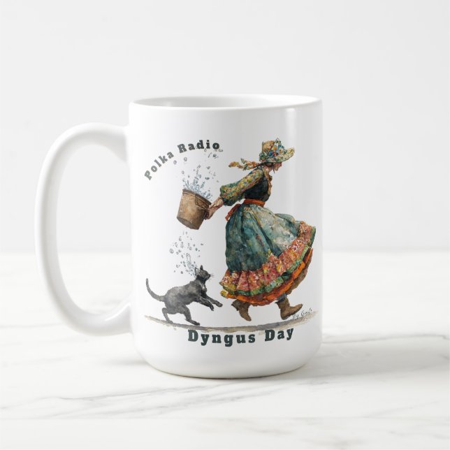Frohes Dyngus Day Tasse (Links)