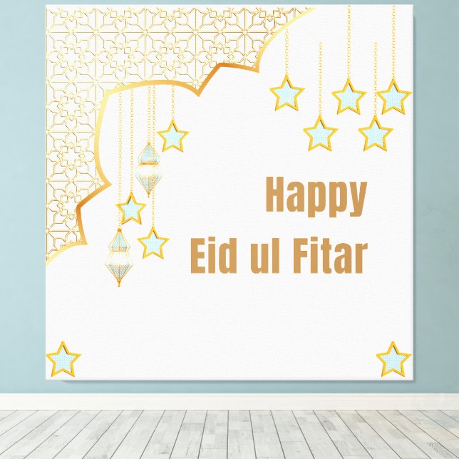 Frohes Eid Leinwanddruck (Insitu (Holzboden))