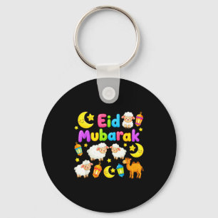 Frohes Eid Mubarak für muslimische Kinder Eid al-F Schlüsselanhänger