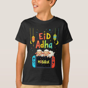 Frohes Eid Mubarak Gaming für muslimische Gamer-Ki T-Shirt